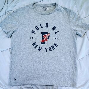 Polo Ralph Lauren P Wing New York 1967 Tee Gray Large Soft Cotton